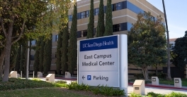 Hospital signage at East Campus Medical Center