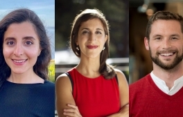 UC San Diego faculty Zeinab Jahed, Lisa Poulikakos and Nathan Romero