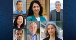 Collage with headshots of Rady Talks speakers. Text reads