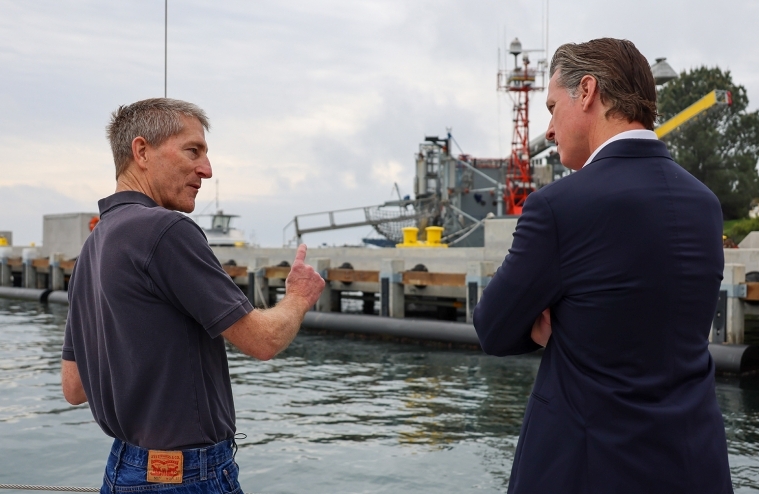 California Governor Gavin Newsom Visits UC San Diego’s Nimitz Marine Facility