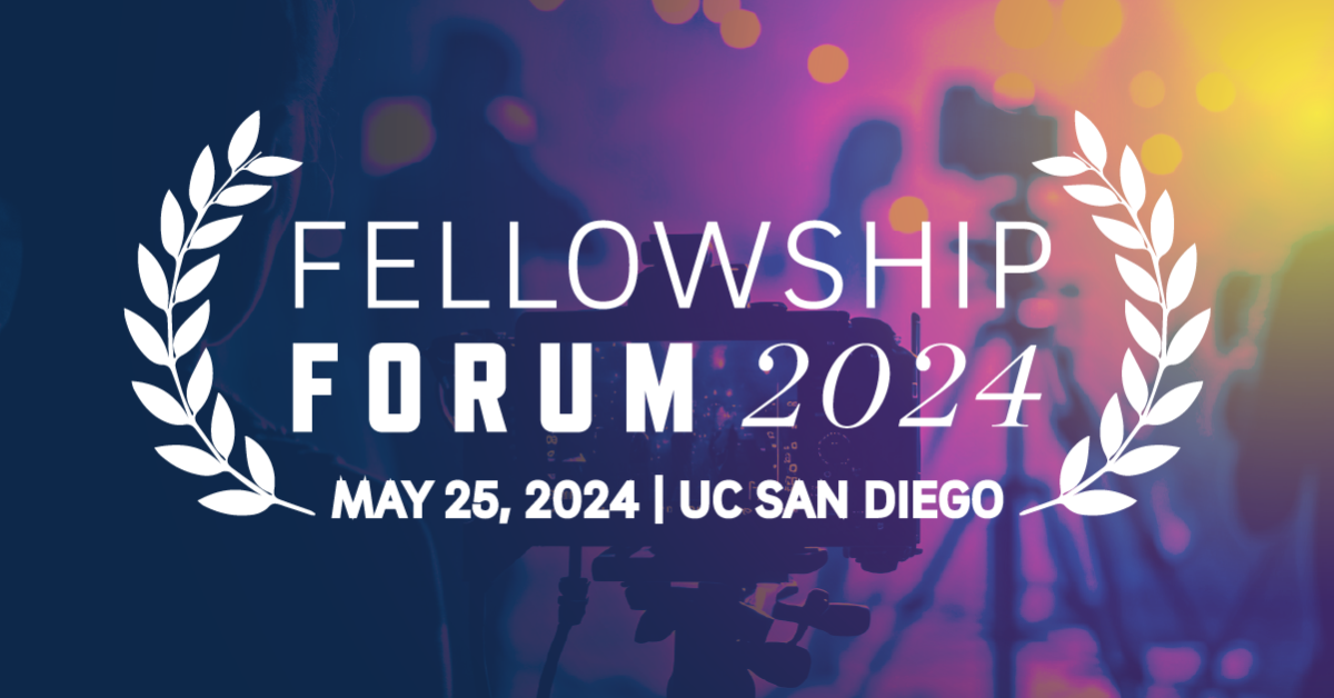 Graphic promoting the inaurugral Suraj Israni Center Fellowship Forum