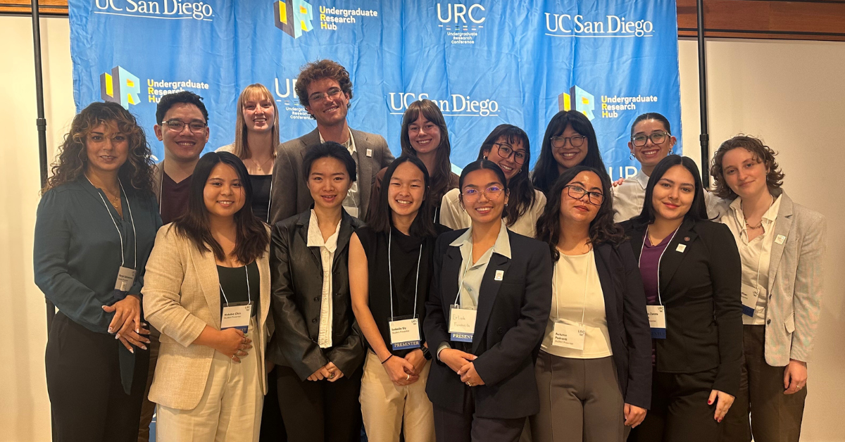 Participants of the Undergraduate Research Conference gathered in a group photo