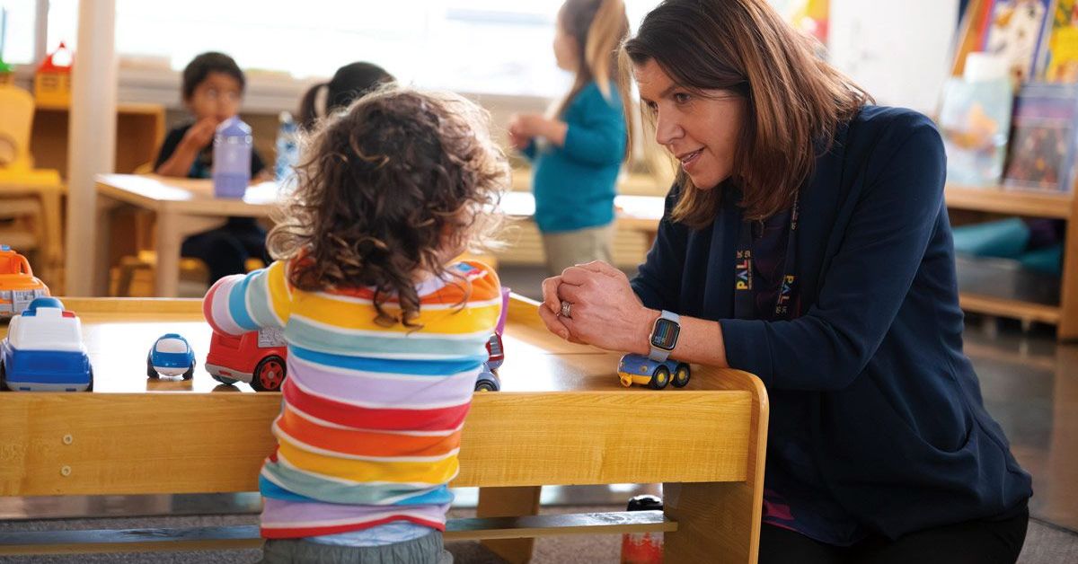 Alison Wishard Guerra in an ECEC classroom