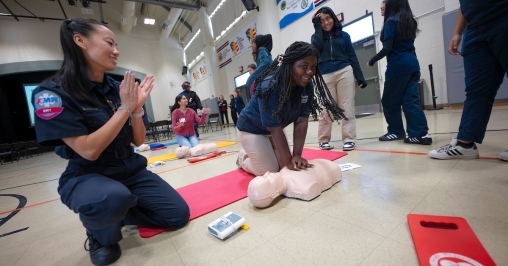  Preuss Scholars Learn Life-Saving CPR Skills