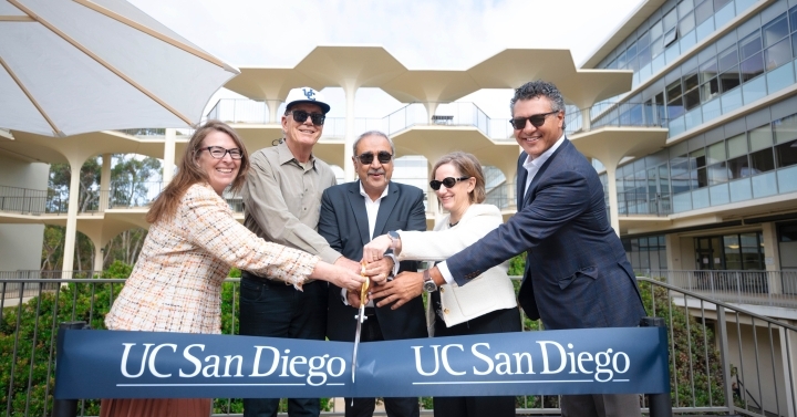 Video: UC San Diego and their partners cut a ceremonial ribbon marking the opening of the Goeddel Family Technology Sandbox