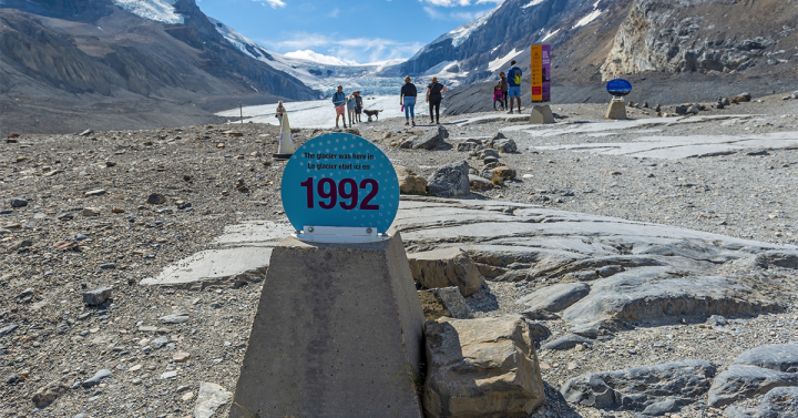 Athabasca glacier in Canada