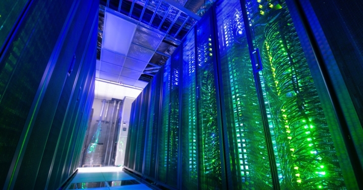 A server room.