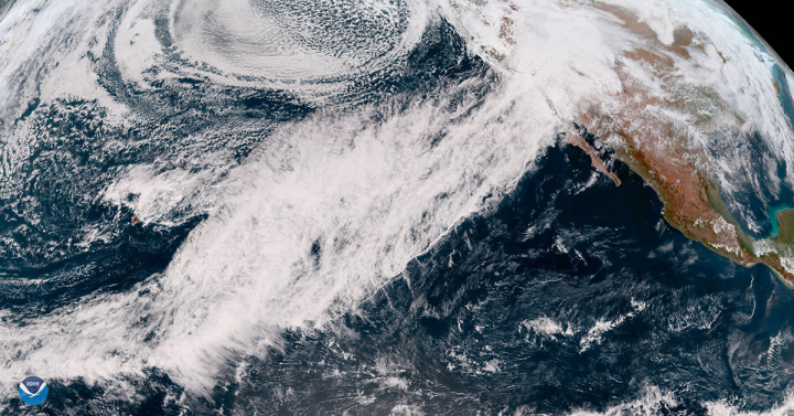 Atmospheric River over the Pacific Ocean