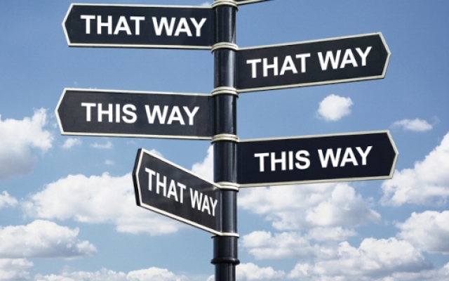 signpost stock photo