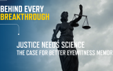 Video: Silhouette of Lady Justice sculpture and text that says 