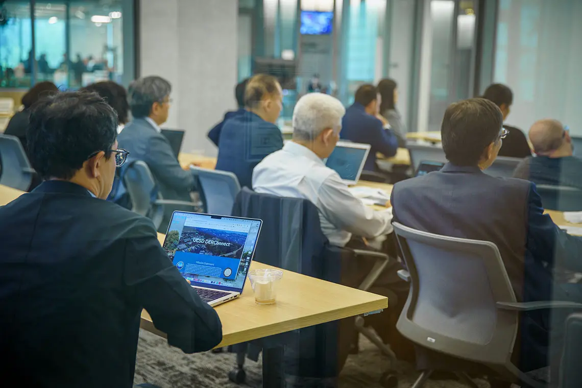 Person looking at a laptop