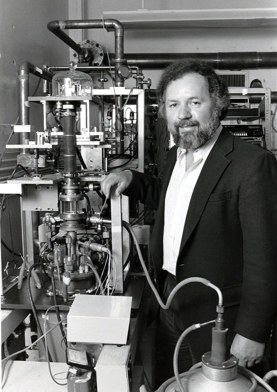 Brian standing next to Faraday machine