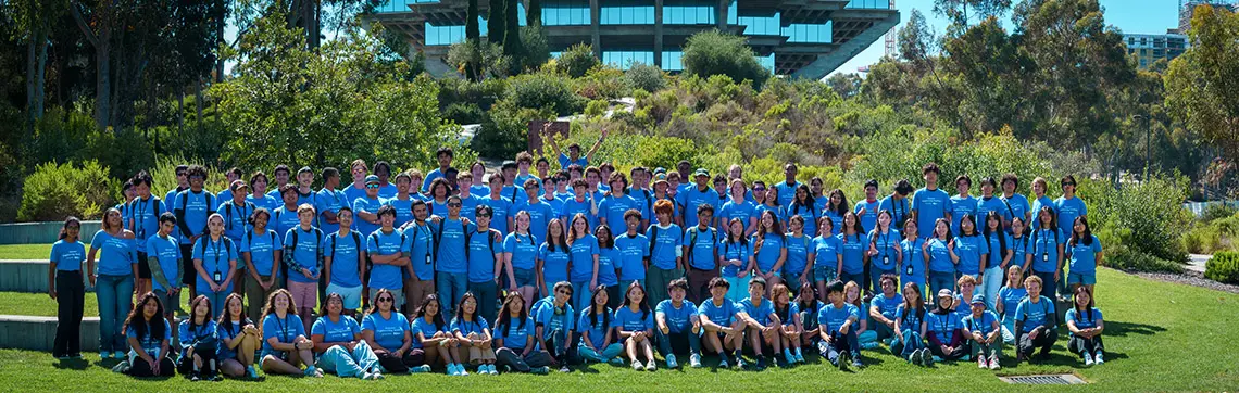 SEI students in front of Geisel Library.