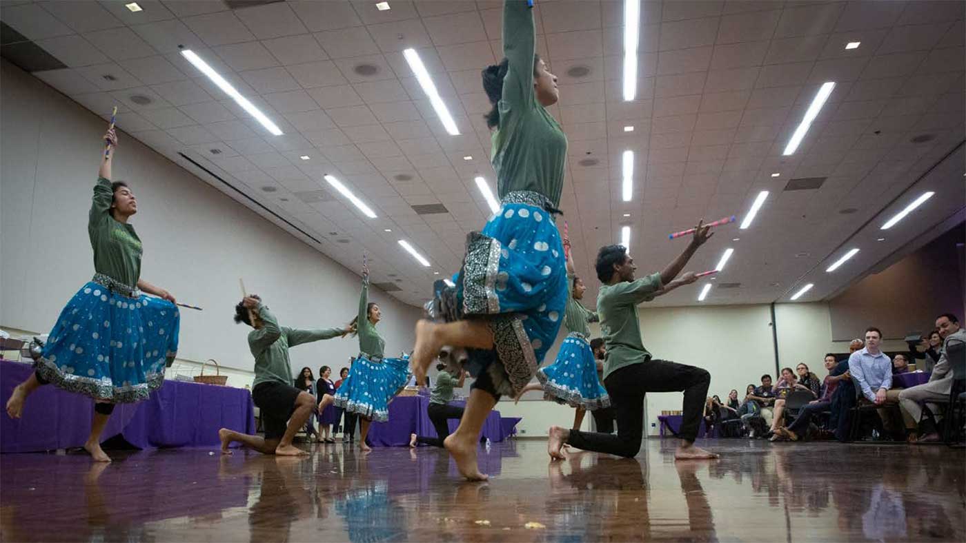 Dancers at past Asian and Pacific Islander American Heritage Month celebration.