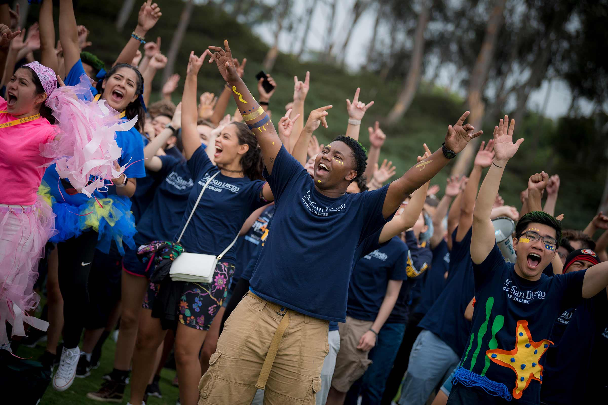 UC San Diego students celebrating back to school