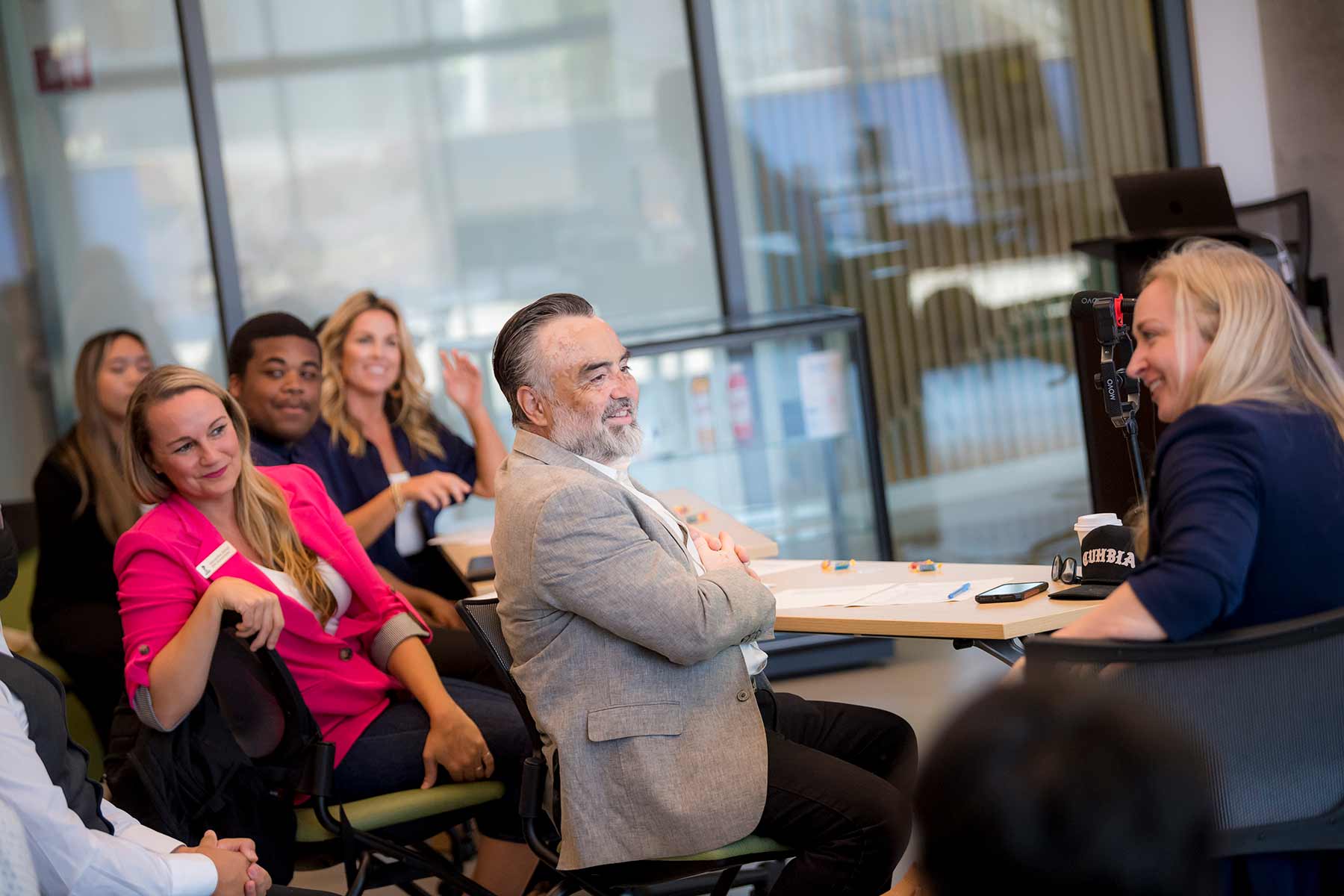 A panel of judges evaluated each pitch from the Camp WIT teams.