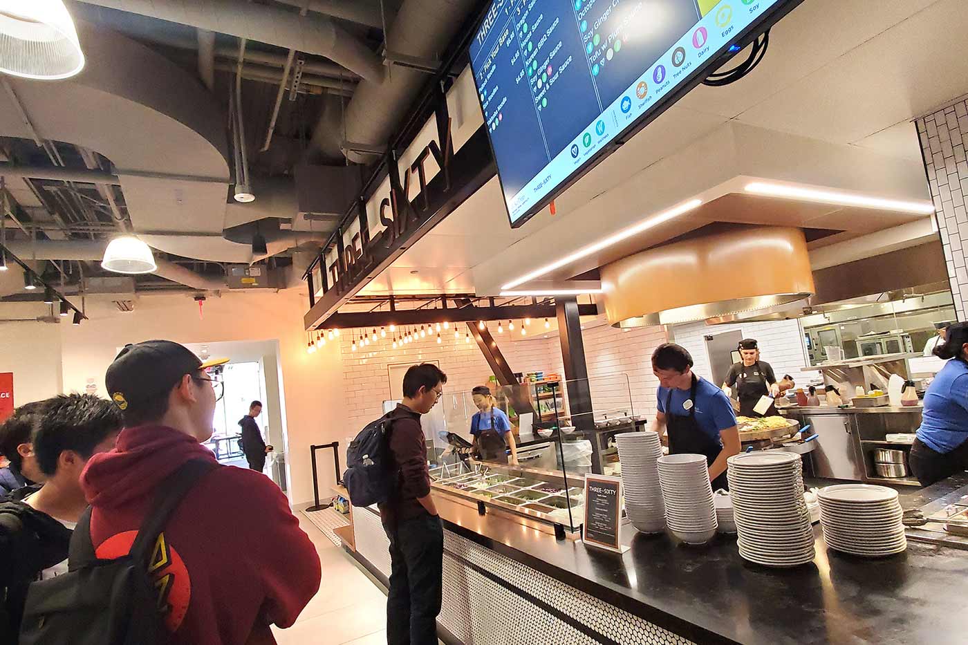 students ordering food