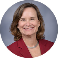 Portrait of Freund in red blazer