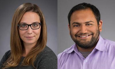 Garg (left) and Elizabeth Lyons (right), associate professors at the School of Global Policy and Strategy.