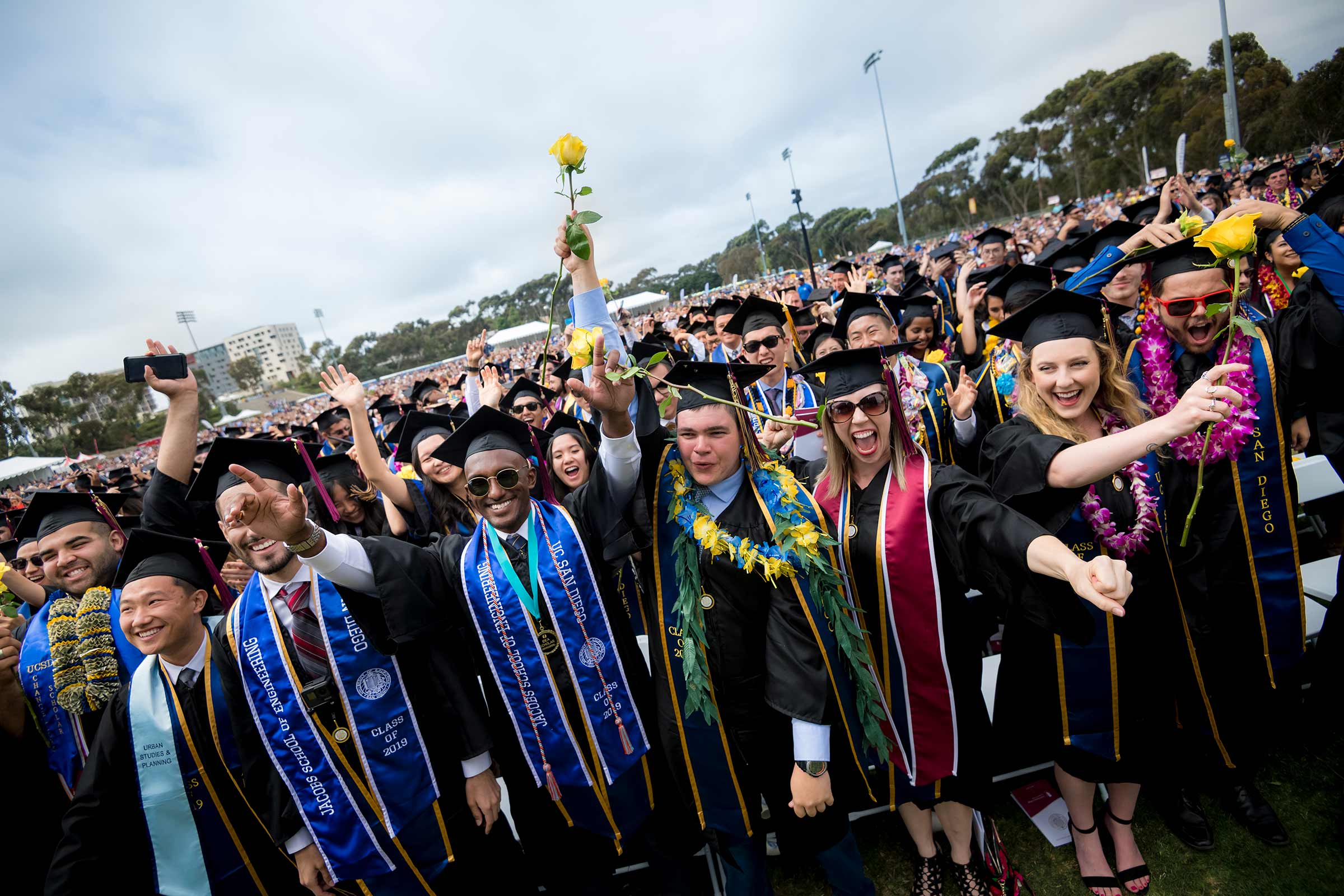 UC San Diego graduates at commencement 2019