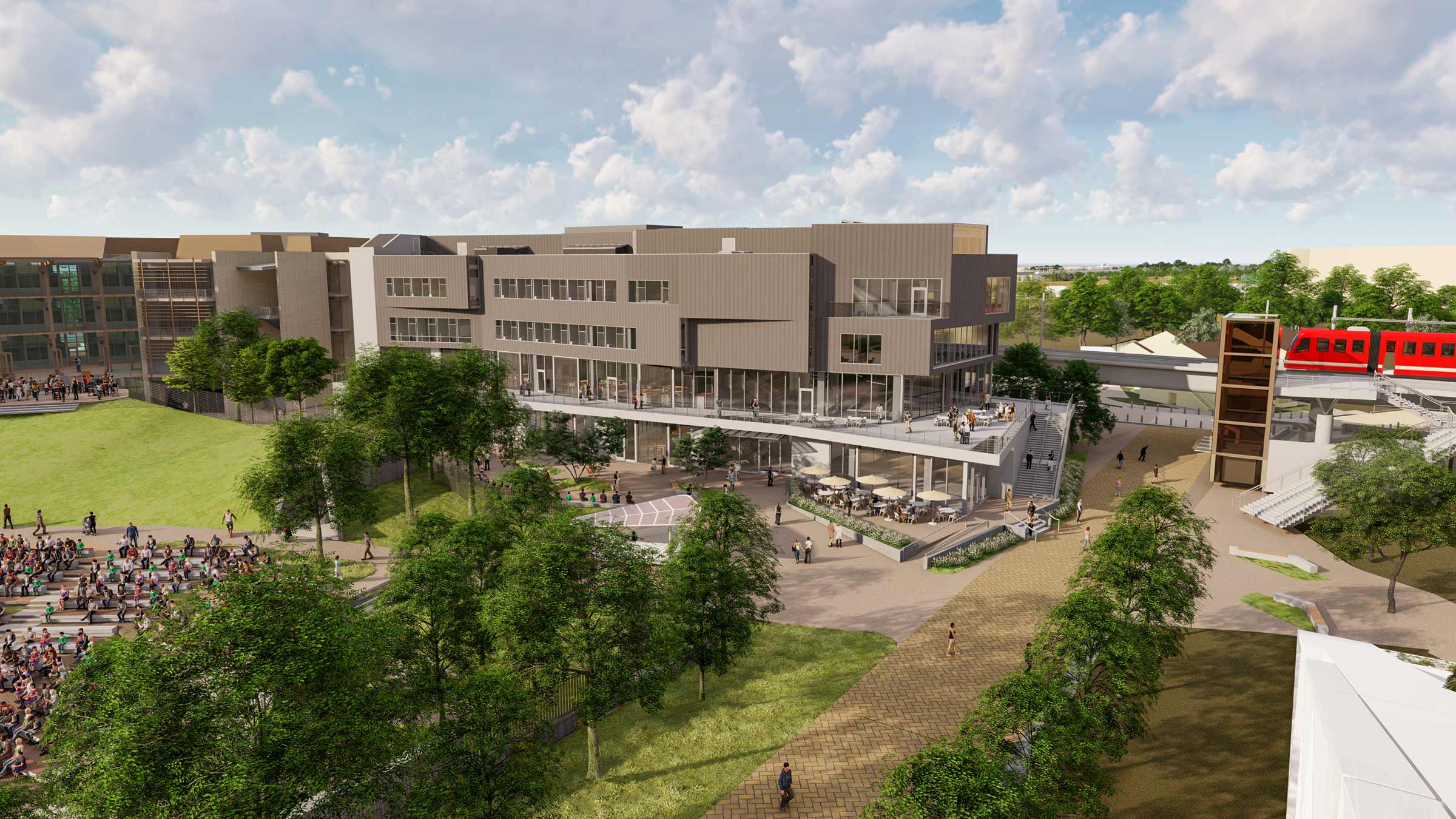 artist rendering of new uc san diego design and innovation building