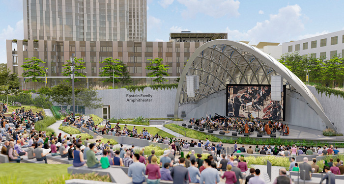 Rendering of the Epstein Family Amphitheater.