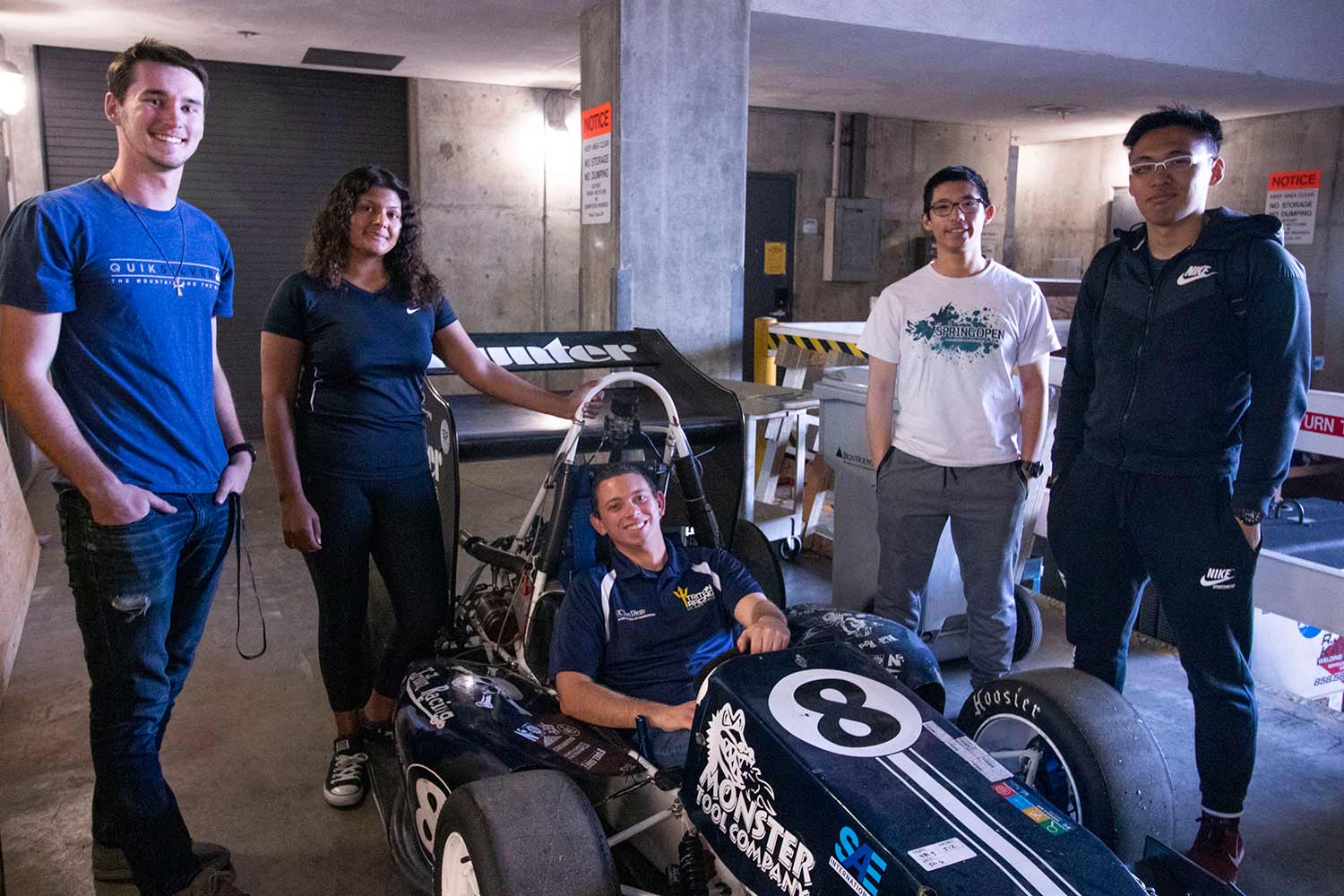 Students from Triton Racing team