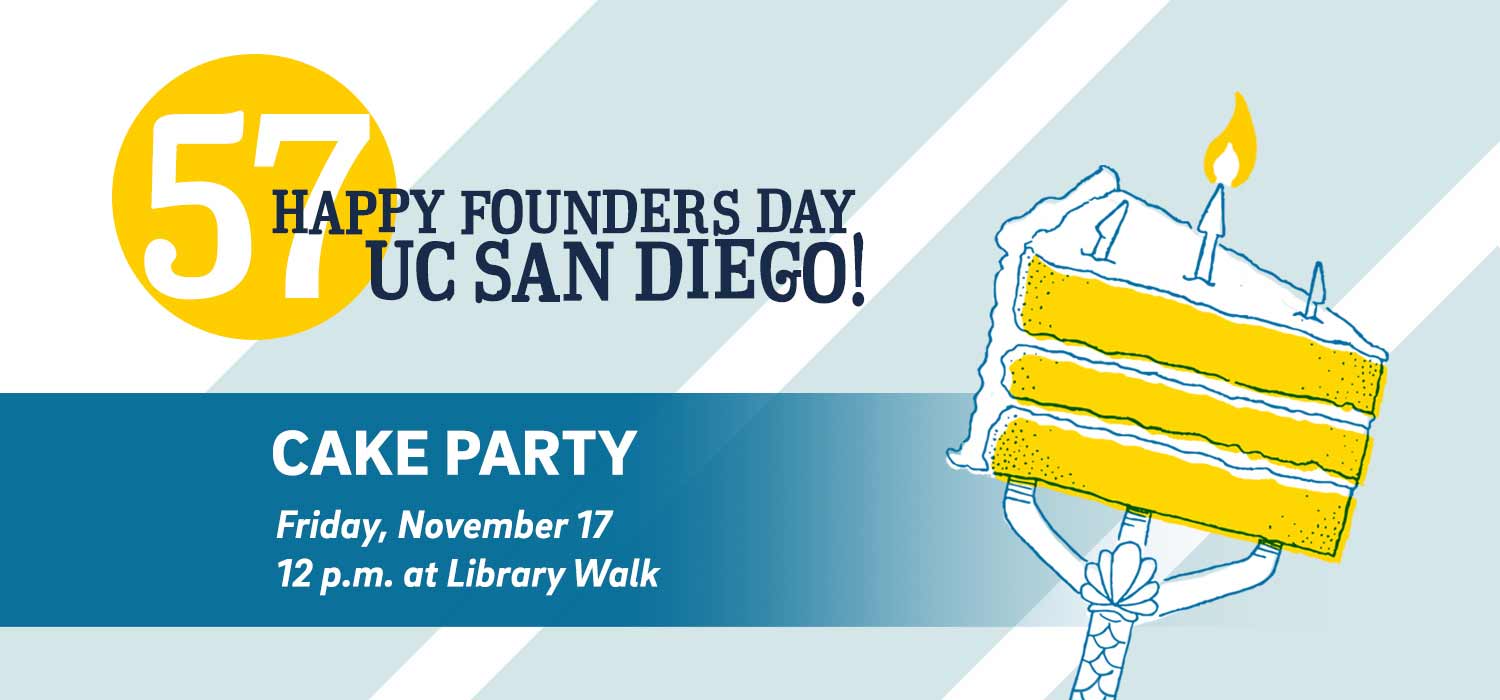 UC San Diego campus cake party