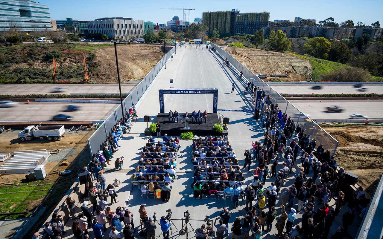 Building Connections: Campus Celebrates Gilman Bridge Opening