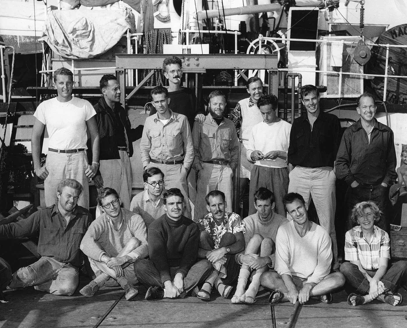 Science party on the Capricorn Expedition in 1953.