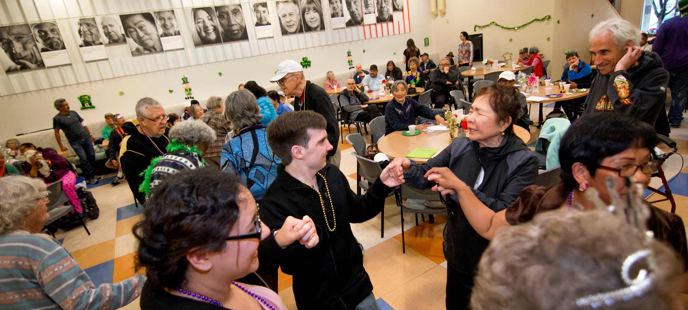 Life course scholars program dancing and festivities with elders