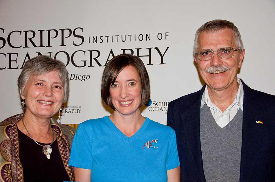 Megan with Bill Hodgkiss and his wife.