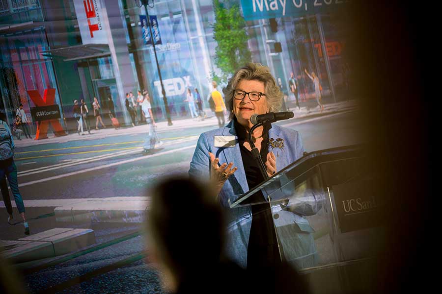 Associate Vice Chancellor for Public Programs Mary Walshok.