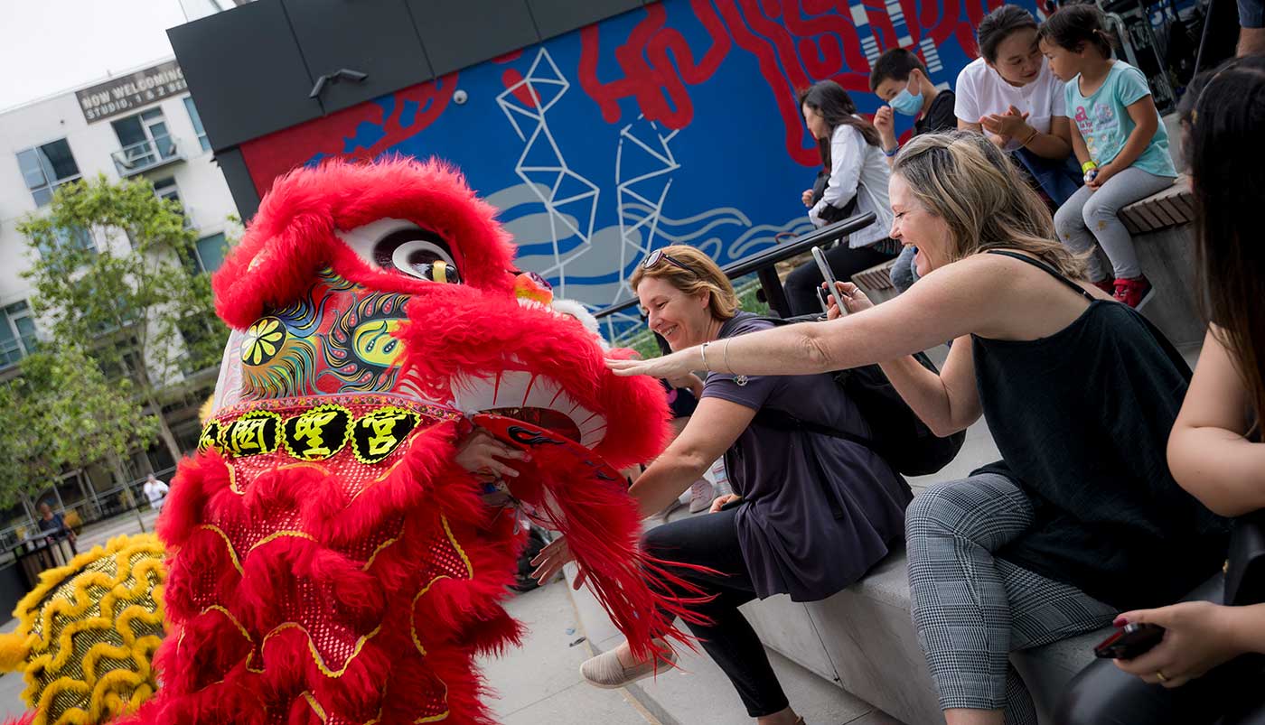 The arts open house featured cultural performances.