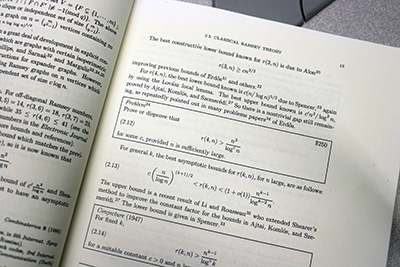 a page from a math book showing a ramsey problem