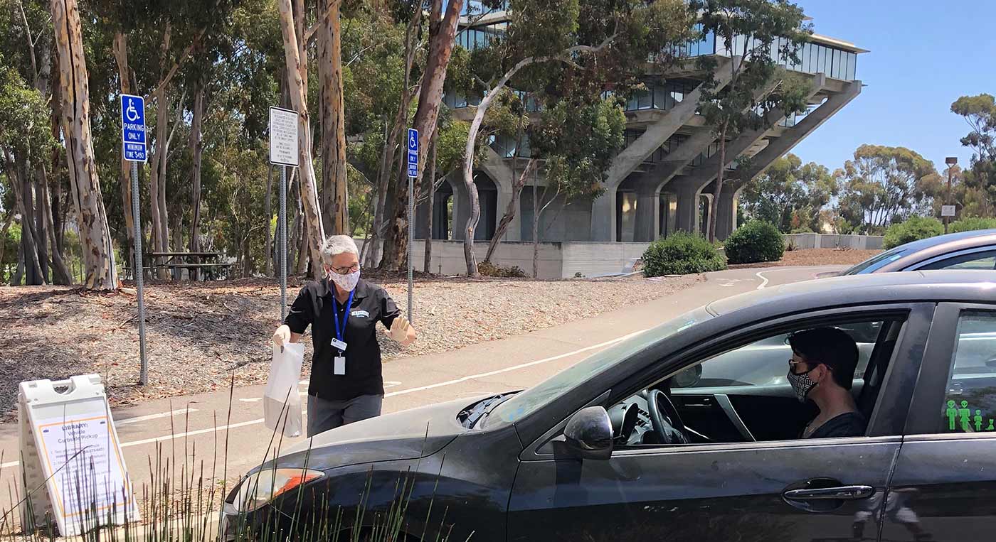 curbside pickup at the Library.