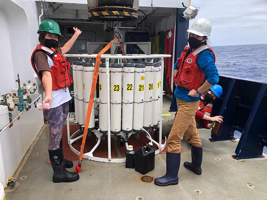 Women on Sally Ride vessel.