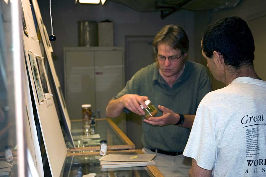 Pelagic Invertebrate Collection Curator Mark Ohman leads tour.