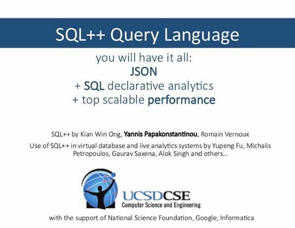 Photo: 2014 presentation on SQL++