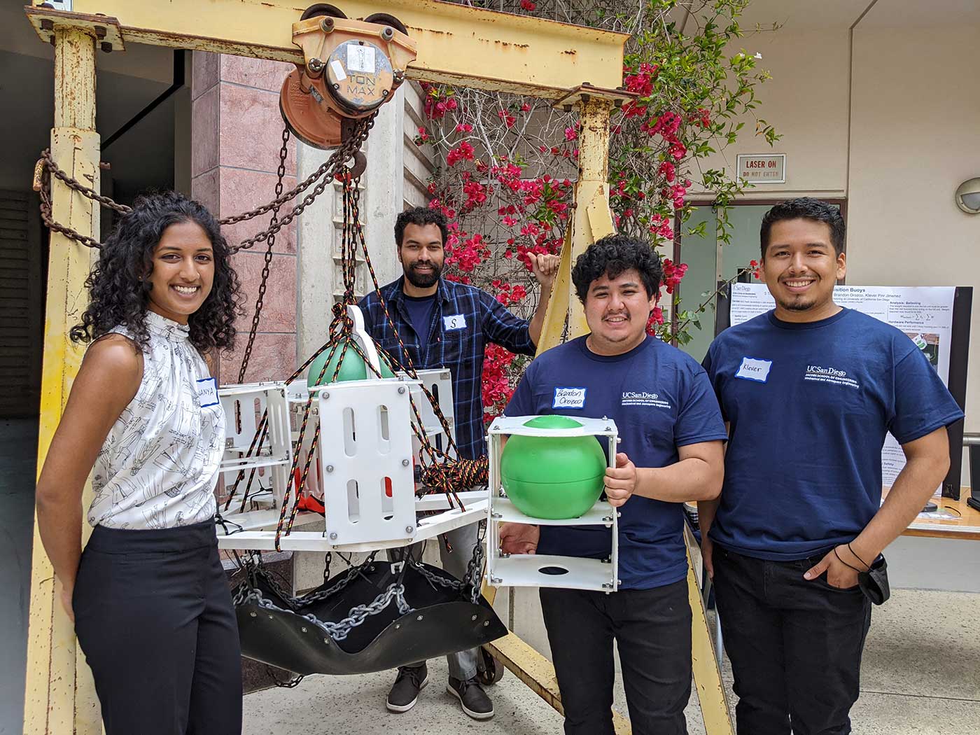 Team members: Ananya Thridandam, S Grimes, Brandon Orozco and Klever Pirir-Jimenez.