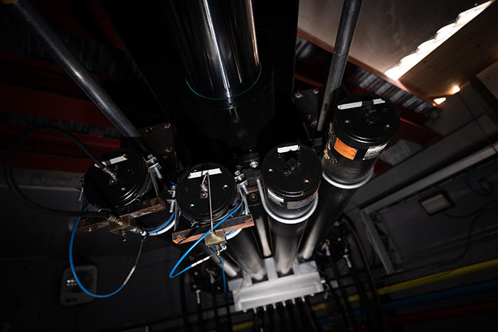 Picture of shake table actuators