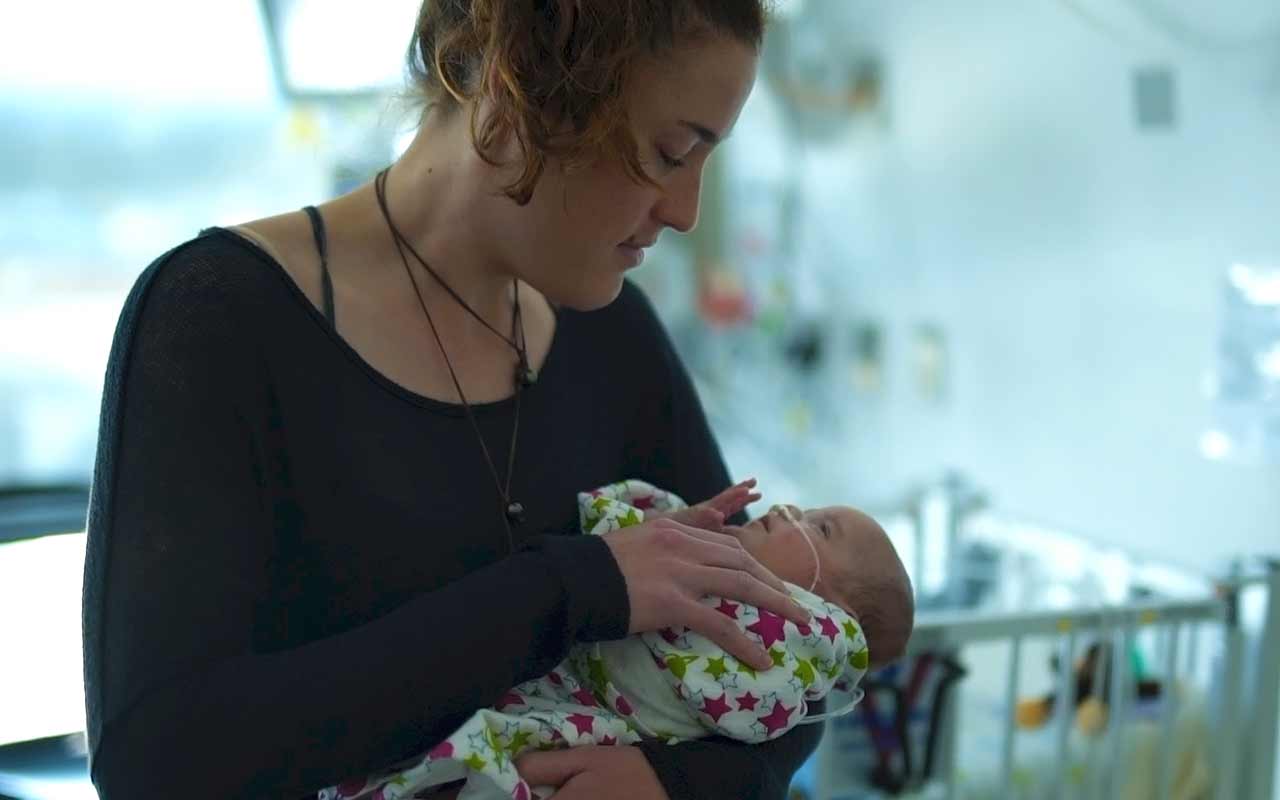 Premature Baby Grows Up to “Cuddle”