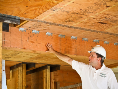 The lead investigator shows some of the retrofit components