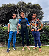 Mazen Abugharbieh, Malcom McSwaim and Chris Hissom stand next to one another