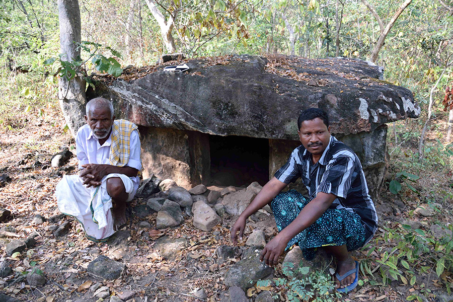 Local tribesmen from Tadvai forest