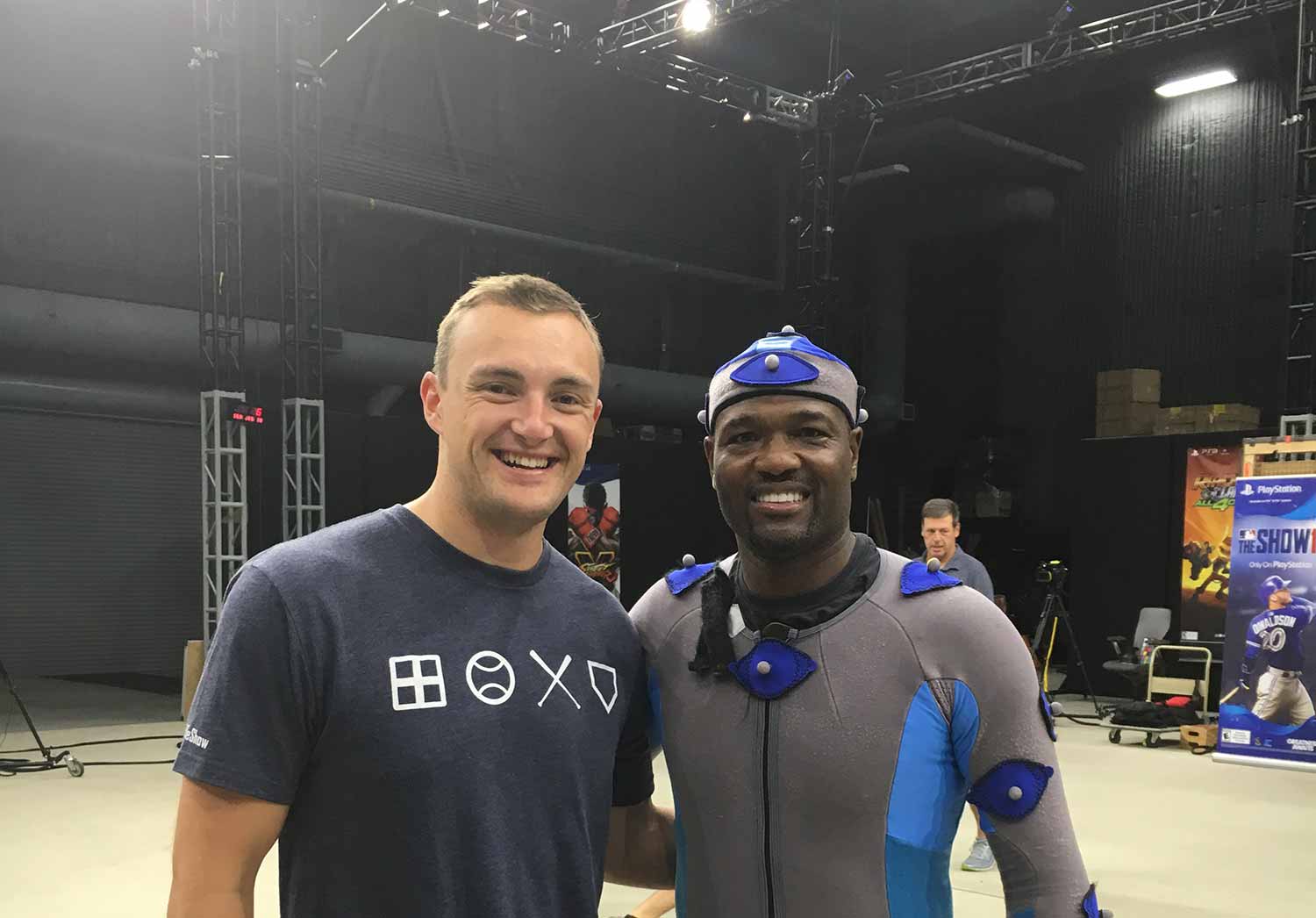 Kirby St. John and MLB Broadcaster Harold Reynolds in 2016
