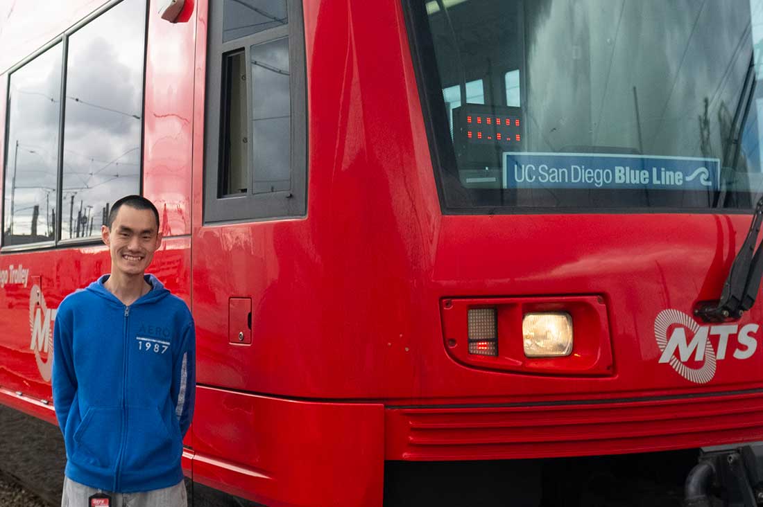 Class of 2020 graduate Henry Wang is a train operator at MTS training for supervisory roles.