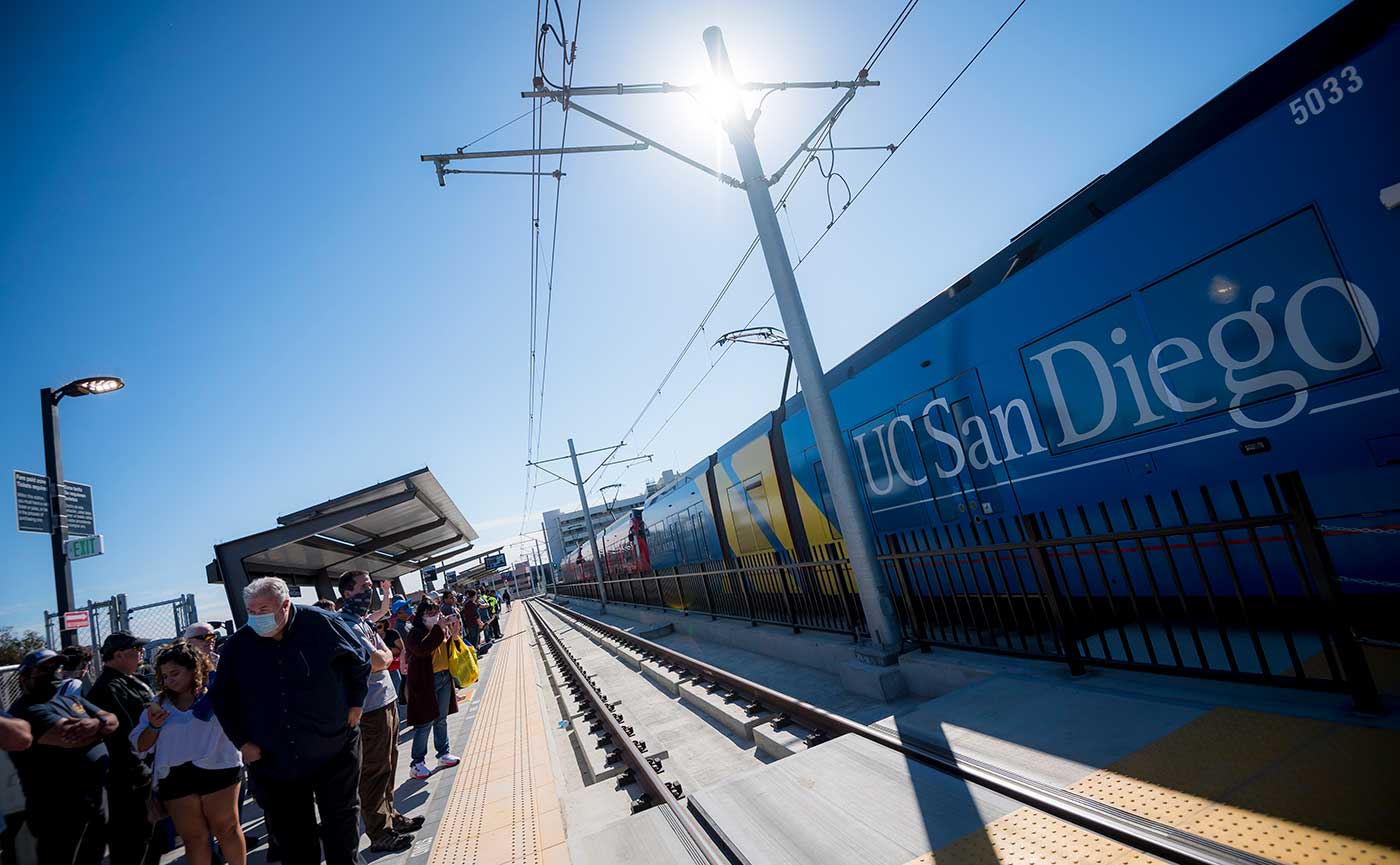 UC San Diego trolley station.