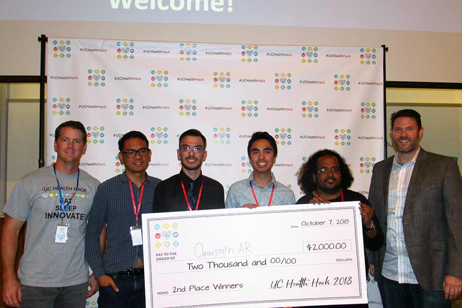 uc health hack 2018 second place winners