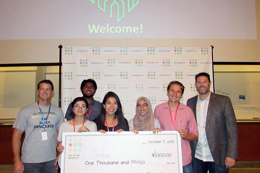 uc health hack 2018 second place winners tie